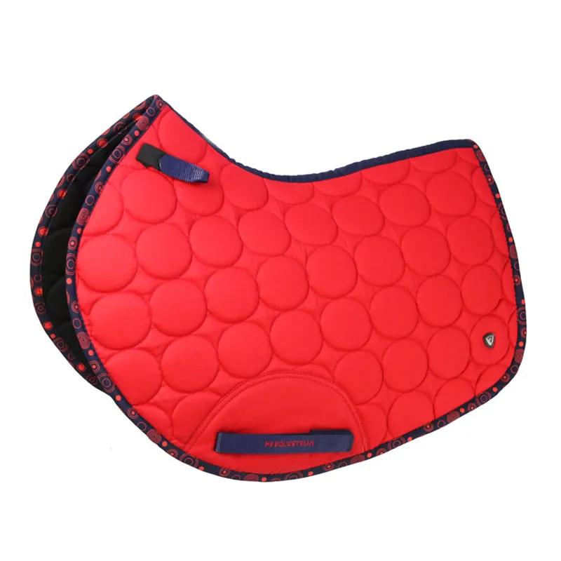 Hy Equestrian DynaMizs Ecliptic Close Contact Saddle Pad - Red/Navy